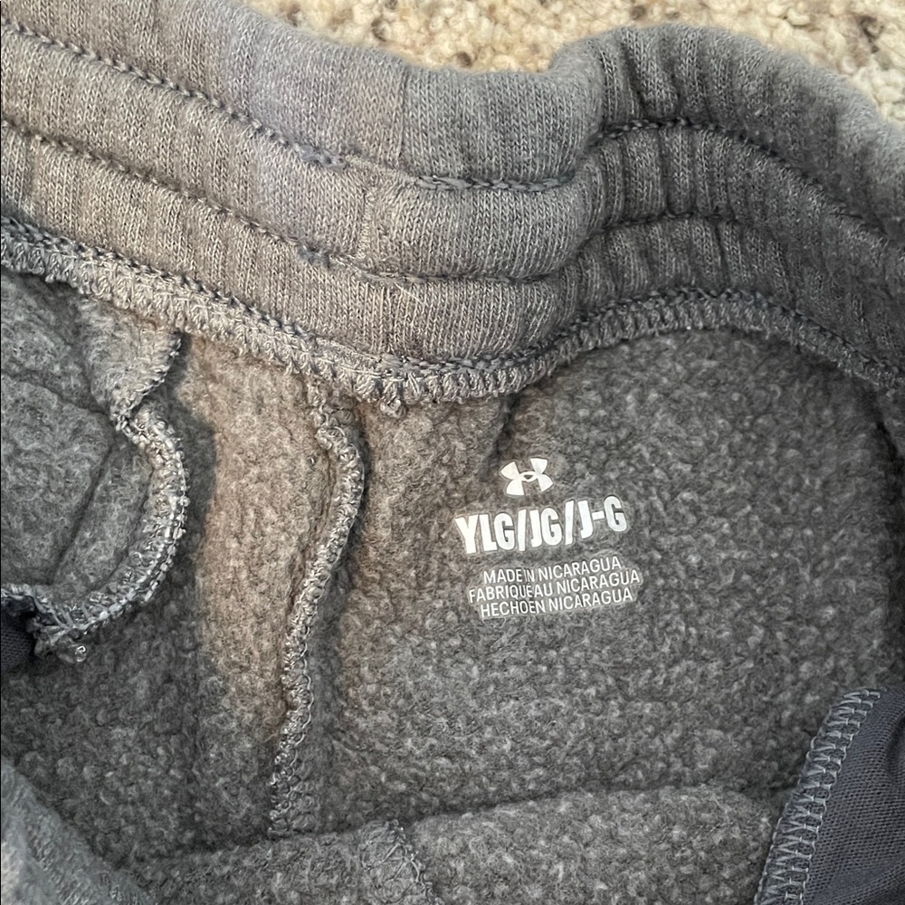 Under Armour Kids Gray Joggers size youth large - Picture 3 of 6